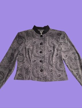Melissa Collection Black and Gold Trimmed Jacket